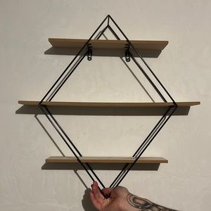 Diamond shape shelf